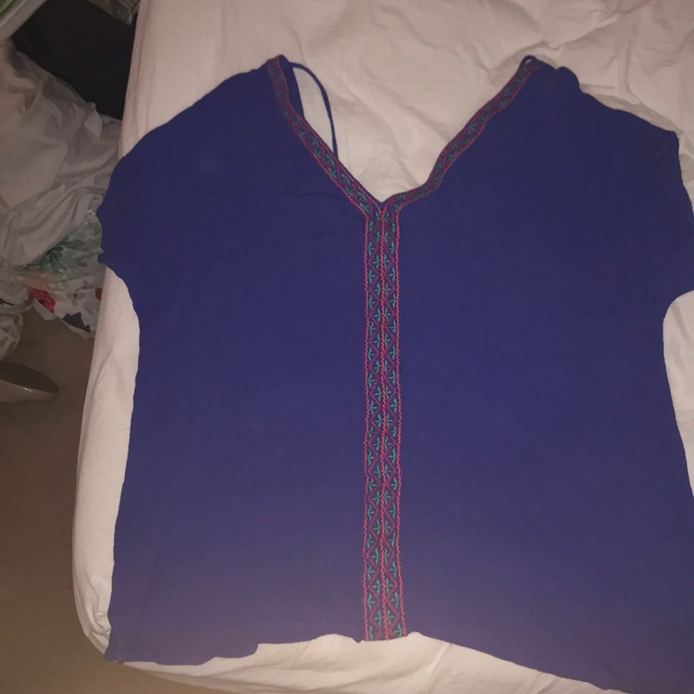 Umgee blue Aztec print top